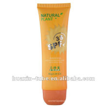 2017 customized popular empty soft suncream cosmetic tube for sale